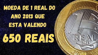 Moeda de 1 real 2013 valiosa que custa 650 reais... Aprenda a identific-la!!!