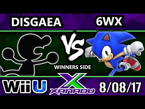S@X 214 - Disgaea (G&W) Vs. 6WX (Sonic) - SSB4 Tournament - Smash 4 - Smash for Wii U.
