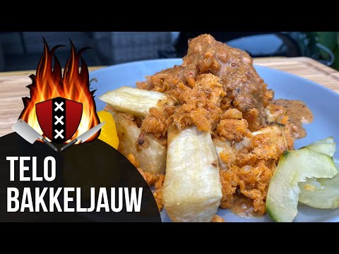 TELO BAKKELJAUW #9 | Gezouten kabeljauw + gefrituurde cassave | Salted codfish + fried cassava 🇸🇷