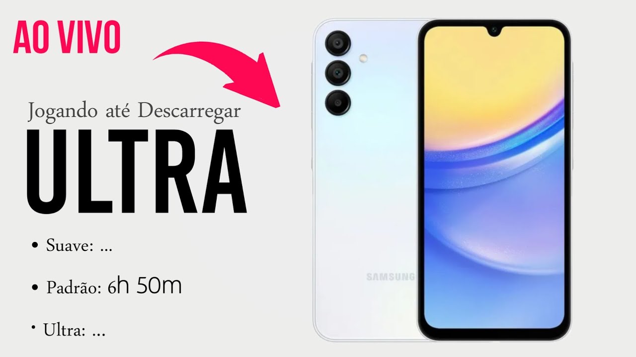 🌟A15 5G Free Fire [ULTRA] teste de Bateria ate Descarregar