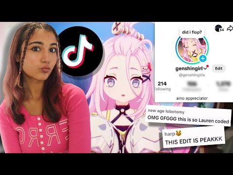 starting a GENSHIN IMPACT TikTok Editing Account for ONE WEEK!