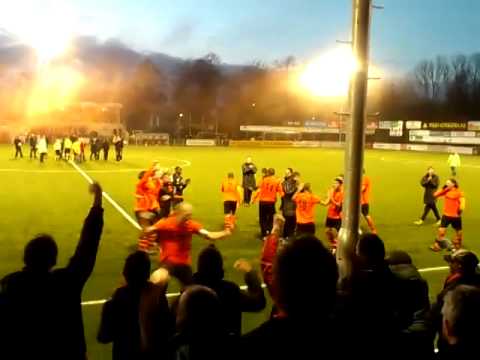 Sparta Nijkerk viert 2-1 winst op Ajax met supporters