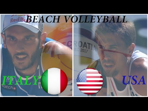 Beach Volleyball. Jake Gibb and Taylor Crabb USA vs Daniele Lupo and Paolo Nicolai ITA ( Highlights)