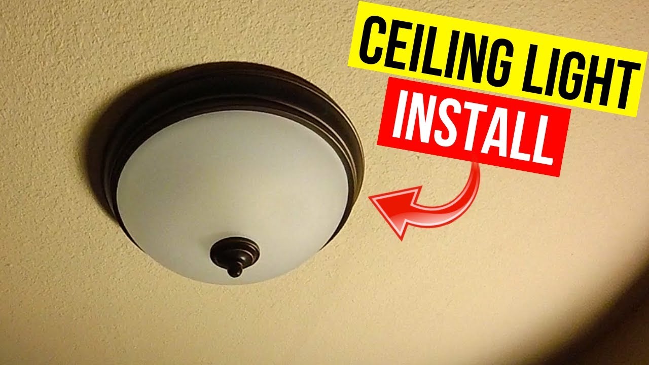 How To Install Ceiling Mount Light Fixture -Jonny DIY