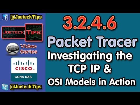 CCNA RS1 3.2.4.6  Investigating the TCP IP and OSI Models in Action - (Talking in English) - Verbose