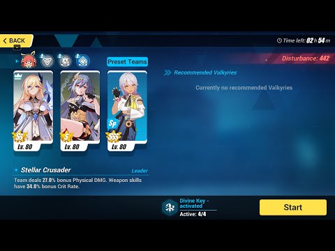 Honkai Impact 3 Exalted-Nirvana D442 HoD (PE[SS], HoS, SnS) Tesla 4* (818pts)