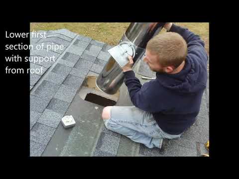 Install Woodstove & Chimney through a Cathedral Ceiling