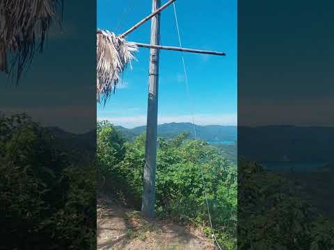 Lago de Ilopango.  Desde mirador del cantón San José Costa Rica.  San Emigdio.  La Paz