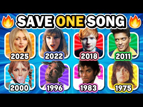 Save One Song Per Year 🤩🎵 Most Popular 6 Songs Each Year 1975 - 2025 | Music Quiz 2025