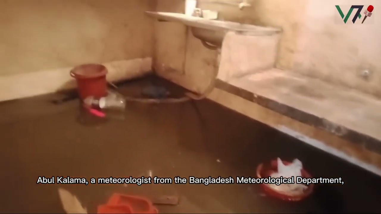 Severe Rain Causes Widespread Waterlogging in Dhaka