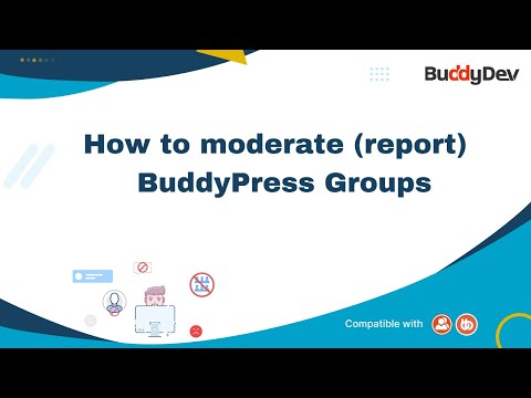 How to moderate (Report) BuddyPress Groups