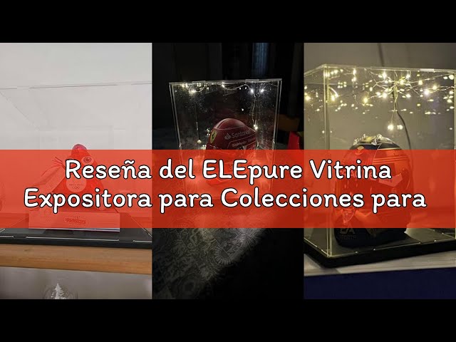 Vídeo relacionado con Vitrina Expositora para Colecciones para Lego 21349 71834 76453 43244, Expositor Cajas de Metacrilato Transparente Espesado Vitrina Acrílica con Base de Madera-Plástico &Luz, Interior Negro 30x30x40cm