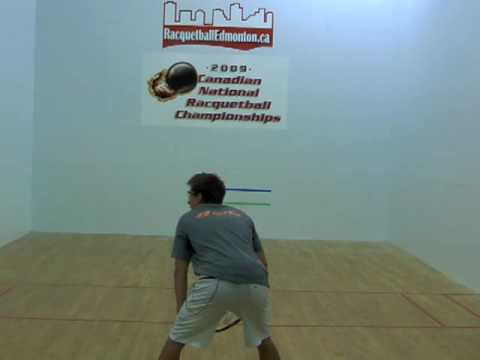 Racquetball Instructional Video: Wide Angel Pass Backhand