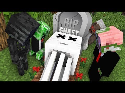 Monster School : RIP GHAST Challenge - Minecraft Animation