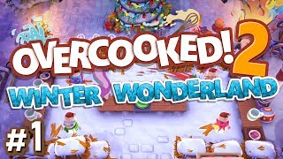 Overcooked 2: Winter Wonderland - #1 - CANDY HORDE!! (4-Player Gameplay)