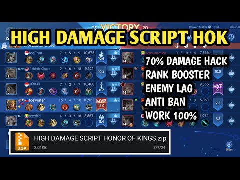 NEW UPDATE DAMAGE HACK SCRIPT | HONOR OF KINGS