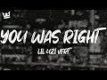 Lil Uzi Vert You Was Right Lyrics