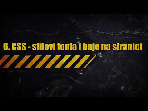 6. CSS - stilovi fonta i boje na stranici
