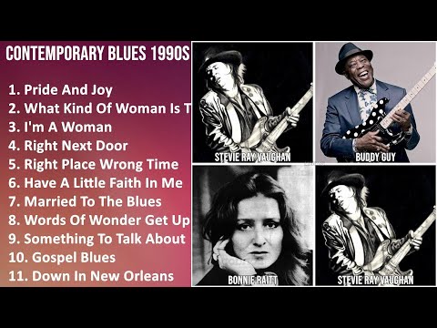 CONTEMPORARY BLUES 1990S Music Mix - Stevie Ray Vaughan, Buddy Guy, Koko Taylor, Robert Cray - P...