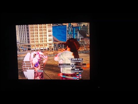 Tekken 5 Dark Ressurection  Devil Jin Tackle Arm Break and Choke Winpose on Julia Alternate Ko Ryona