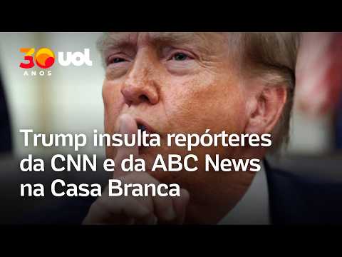 Trump ofende repórteres da CNN e da ABC News na Casa Branca: ‘Idiota’ e ‘estúpido’