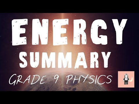 All of AQA GCSE Physics P1 Energy - Whole Topic Summaries