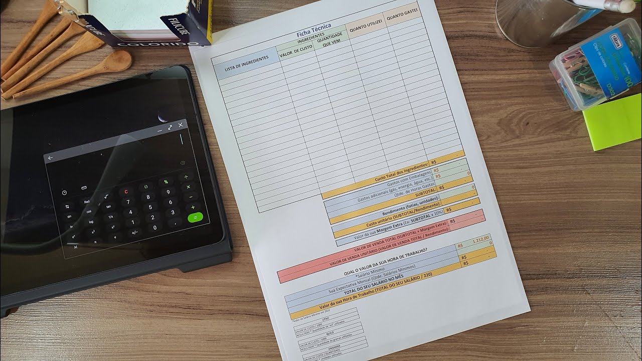 Aula completa GRÁTIS: Como Calcular o Valor de Venda das Suas Receitas (salgados, doces, etc.)