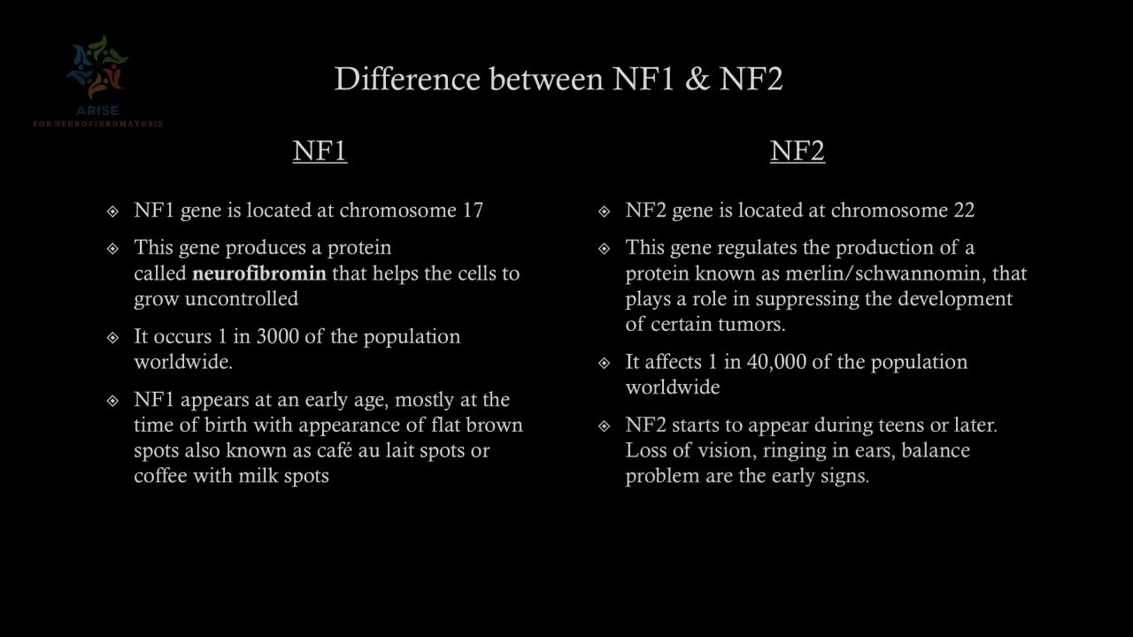 Difference between NF1 & NF2 (ppt. presentation)