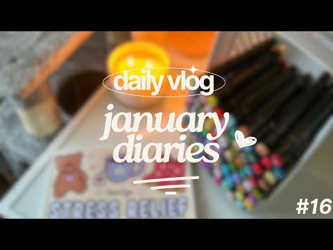 VLOGUARY #16 💊 🛋️ 🖍️ realistic daily vlogs - sick day, resting & hobbies