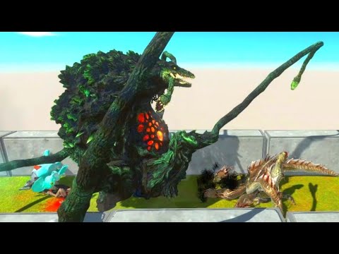 TREE MONSTERS, GODZILLA DEATH RUN - Animal Revolt Battle Simulator