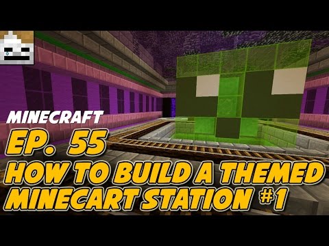 EPIC MINECART Station!! Minecraft 1.11 Secrets