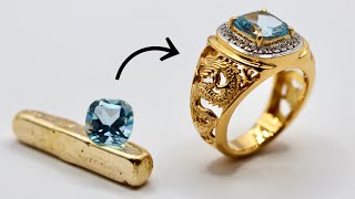 how to make gold signet ring - how it