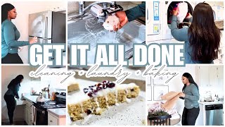 *NEW* GET IT ALL DONE | CLEAN WITH ME + LAUNDRY + CHRISTMAS BAKING