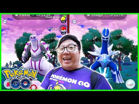 Palkia & Dialga Raid Hour Instead of Landorus! - Pokemon GO