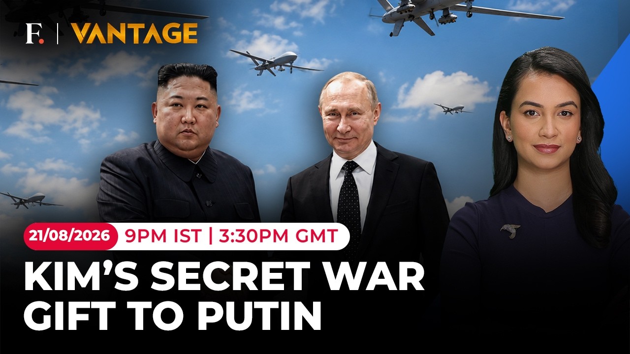 North Korea's Kim Giving Drone Squad, Ballistic Missiles to Russia's Putin? Vantage on Firstpost |4K