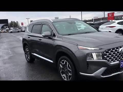 2021 Hyundai Santa Fe Hybrid Luxury AWD in Gray for sale at Seaway Chevrolet Buick GMC Ltd in Cornwall, ON