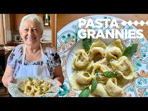 Albertina makes pumpkin cappellacci pasta! | Pasta Grannies