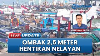 Gelombang 2,5 Meter Membuat Nelayan Prigi Trenggalek Enggan Melaut, Pilih Membenahi Peralatan Melaut