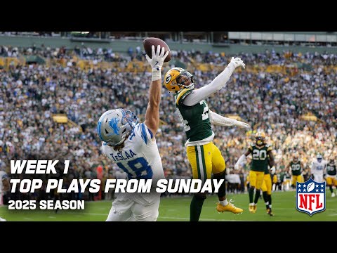 Top Plays from the first NFL Sunday of 2025 | Week 1 Top Plays on Sunday