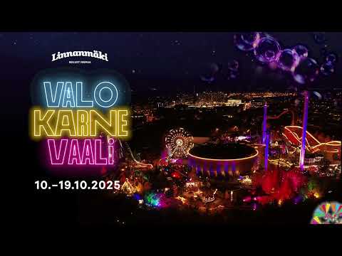 Valokarnevaali Linnanmäellä pe 10.10. – su 19.10.2025 | Linnanmäki