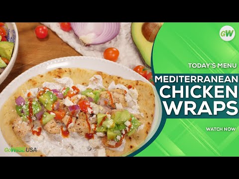Mediterranean Chicken Wraps in the Air Fryer