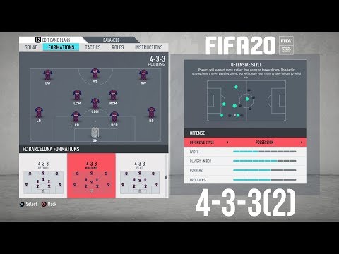 FIFA 20 BEST FORMATION (4-3-3(2)) TUTORIAL - Best Custom Tactics & Instructions & More!!