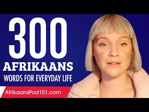 300 Afrikaans Words for Everyday Life - Basic Vocabulary #15
