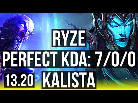 RYZE & Thresh vs KALISTA & Braum (ADC) | 7/0/0, 1.2M mastery, 400+ games | BR Master | 13.20