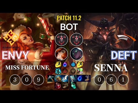 EM Envy Miss Fortune vs HLE Deft Senna Bot - KR Patch 11.2