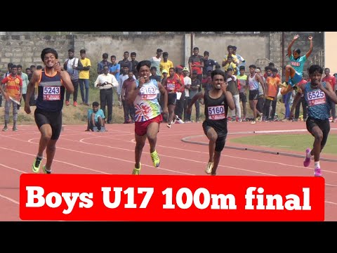 Boys U17 100m final Tamil nadu State Schools  RDS meet 2022
