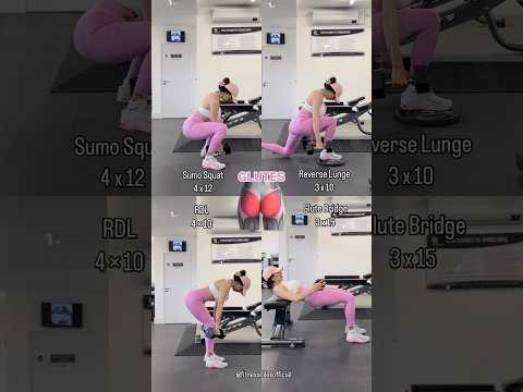 📌Dumbbells Only Glute Workout ❤️‍🔥You can do HOME 🏠or the GYM🏋🏻‍♂️ #gluteworkout #glutes