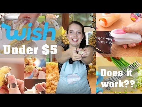 TESTING WISH $5 KITCHEN GADGETS | Wish Haul Review