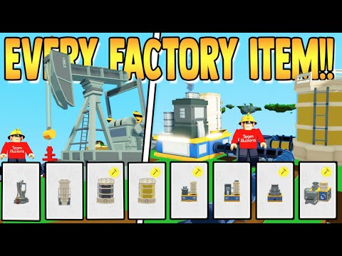 EVERY FACTORY ITEM *EXPLAINED* | islands ROBLOX