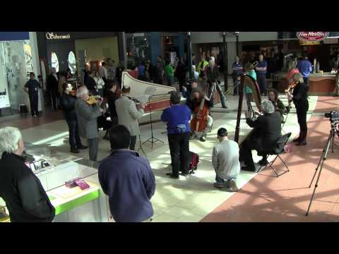 Flash Mob at Edmonton City Centre Mall. Pachelbel Canon in D on period instruments.
